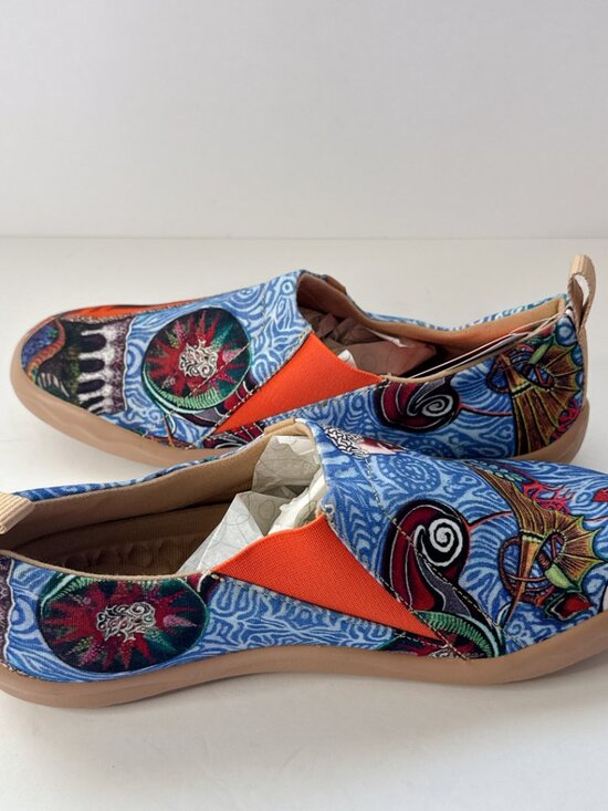 Mens Size 7.5 UIN Oh My Gaudi Canvas Slip-On Art Travel Comfort Shoes main image 9